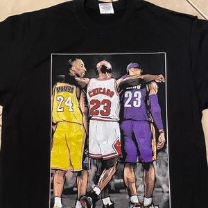 Kobe Bryant Michael Jordan Lebron James Tshirt , Unisex